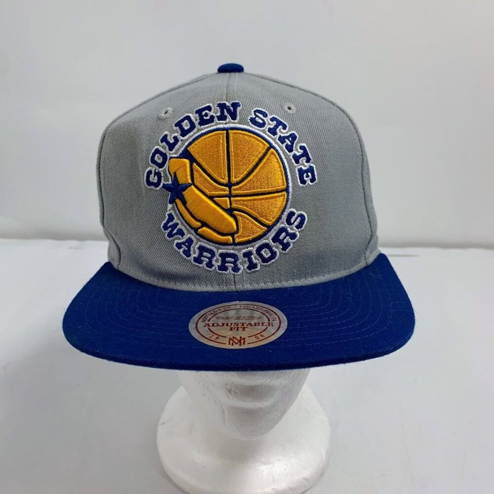 Mitchell & Ness Adults Golden State Warriors Wool Embroidered Snapback Hat
